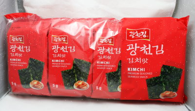 Kwangcheon Seasoned Laver - Kimchi 8-Pack 40g