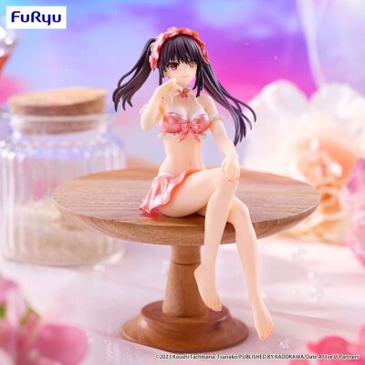 Date A Live V Noodle Stopper PVC Statue – Kurumi Tokisaki Swimsuit Pastel Red Color Ver. 15 cm