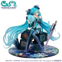 Mobile Suit Gundam x Hatsune Miku Lucrea 00 45th Anniversary Edition 18cm