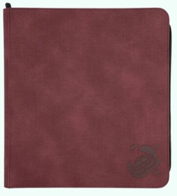 Caratex Zip-Up Album 4x3 24-Pocket Wine Red