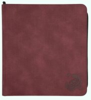Caratex Zip-Up Album 4x3 24-Pocket Wine Red
