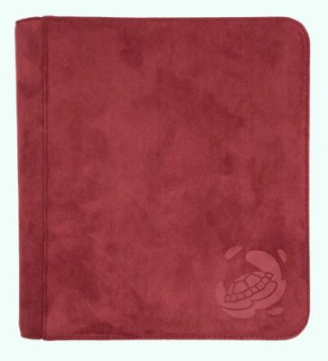 Resiplush Toploader Zip-Up Album 2x2 8-Pocket Wine Red