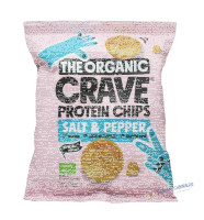 The Organic Crave Protein Chips Salt & Pepper 23g