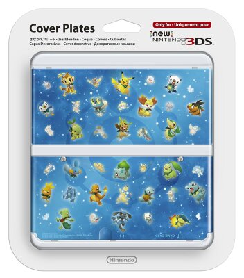 Cover Plate Nr. 030 Pokemon blau NEW3DS (B-WARE)
