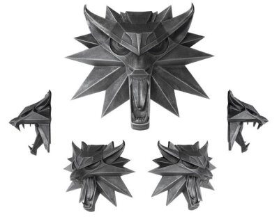 Witcher 3 Wand-Skulptur Wolf 15 x 15 cm